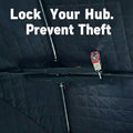 HUBLOCK - Theft Deterrent Lock for Hub Style Blinds, Tents & Ice Fishing Shanties